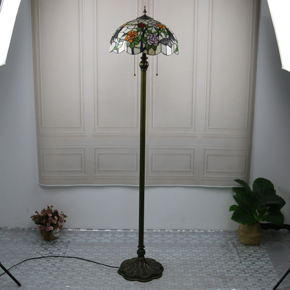 Half Ball Resin Glass Floor Lamp