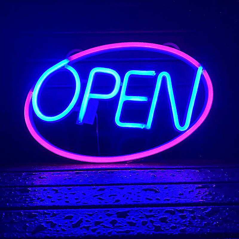 PS OPEN Neon Dining Outdoor Light