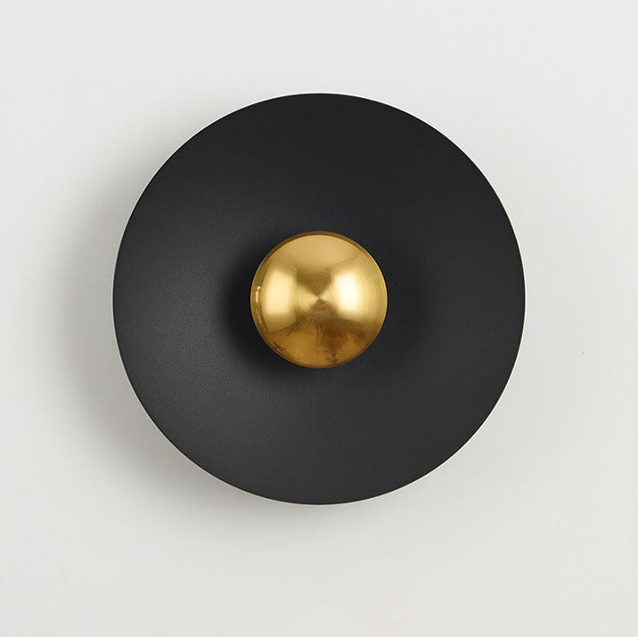 Multicolor Round Disc Hardware Wall Lamp