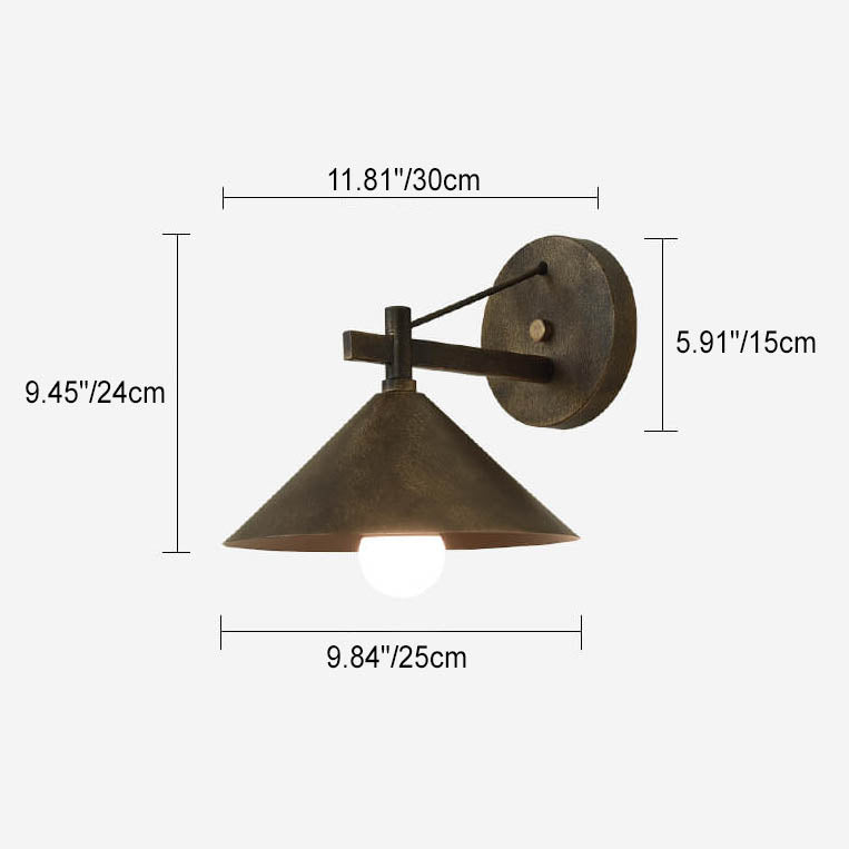Tapered Iron Patio Outdoor Light