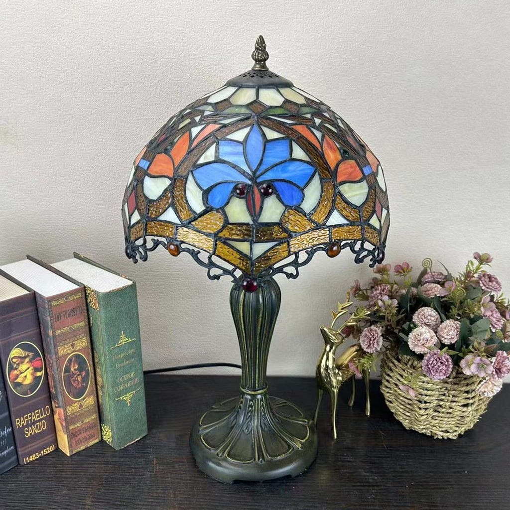 Round Dome Flower Alloy Table Lamp