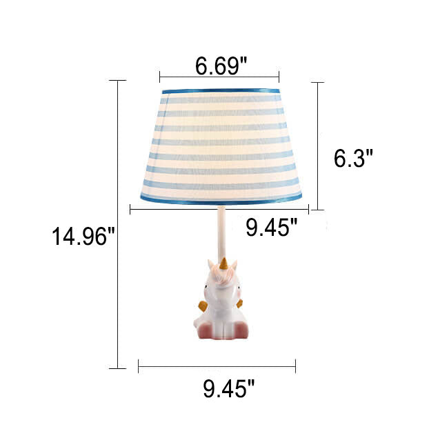 Fun Cartoon Pattern Resin Table Lamp
