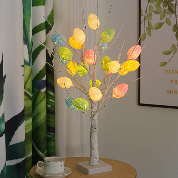 Holiday Decorative Colorful Egg Table Lamp