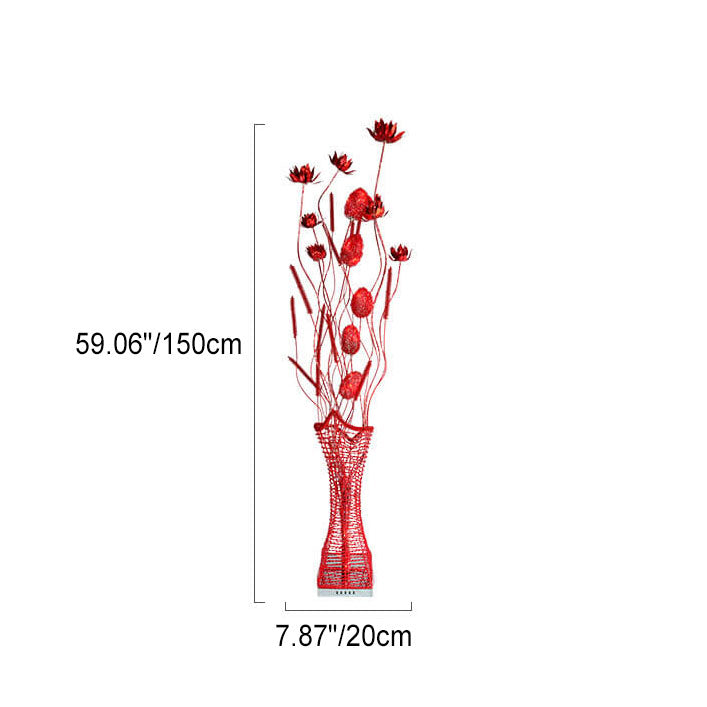 Romantic Handmade Lotus Flower Floor Lamp