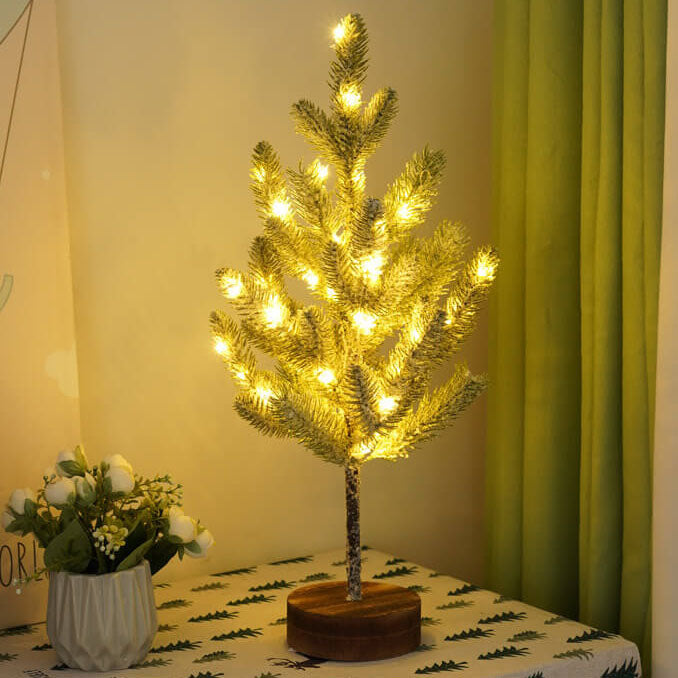 Christmas Decorative Cedar Needle Table Lamp