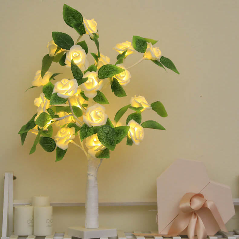 Christmas Decorative Plastic Tree Table Lamp