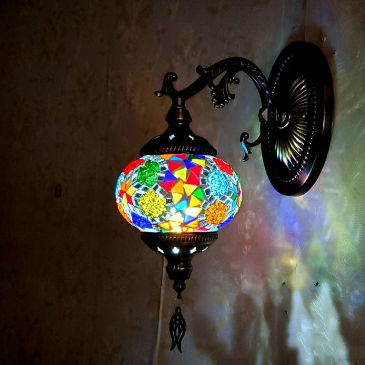 Exotic Cracked Glass Wall Lamp