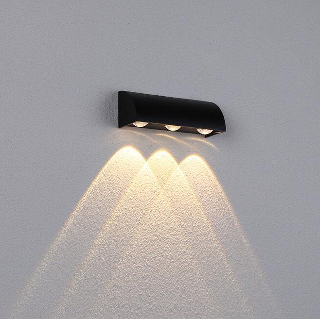 Cylindrical Aluminum 3-Light Outdoor Light