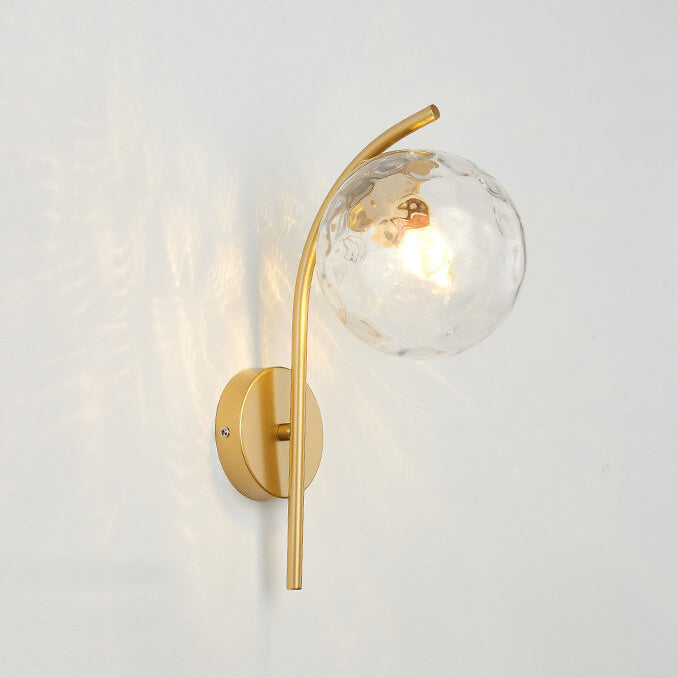 Arc Glass Globe Wall Lamp
