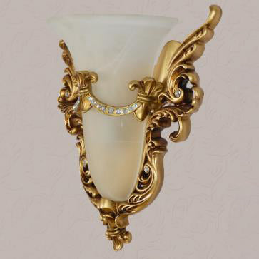 Flared Carving Resin Wall Lamp