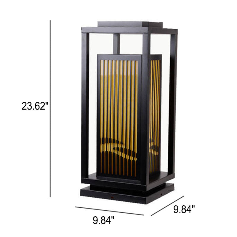 Square Cage Lawn Path Outdoor Light