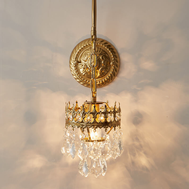 Crystal Crown Wall Lamp
