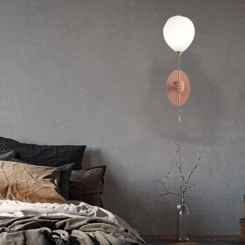 Cartoon Bear Balloon Iron Wall Lamp