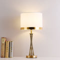 Fabric Gold Linear Table Lamp