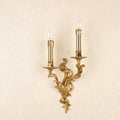 Brass Candle 2/3 2-Light Wall Lamp