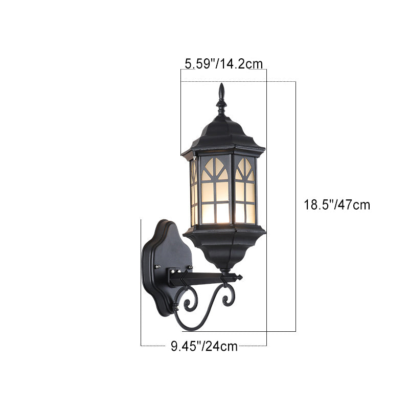 Aluminum Glass Cylinder House Outdoor Light