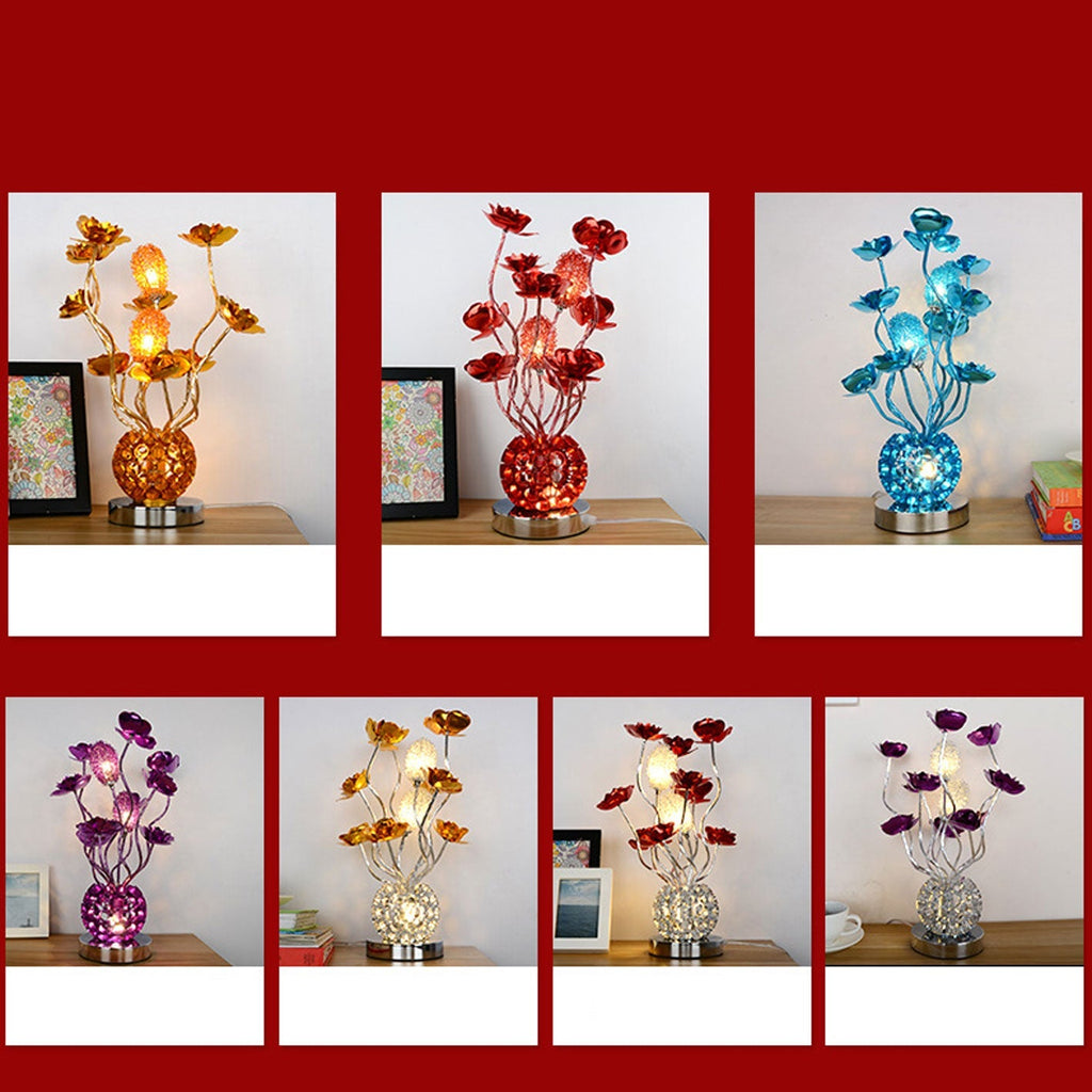 European-style Rose Aluminum Table Lamp