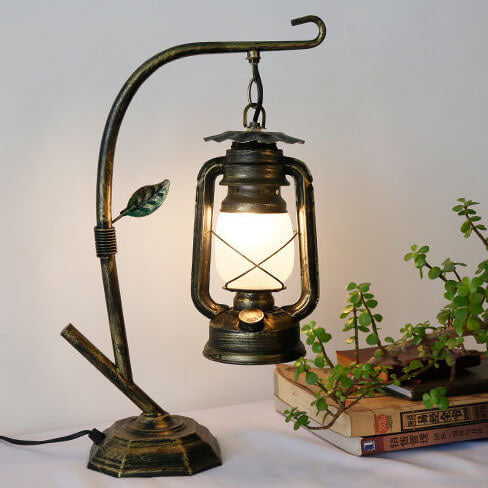 Antique Kerosene Table Lamp