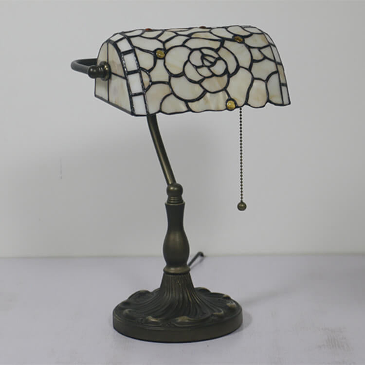 Baroque Stained Glass Zipper Table Lamp