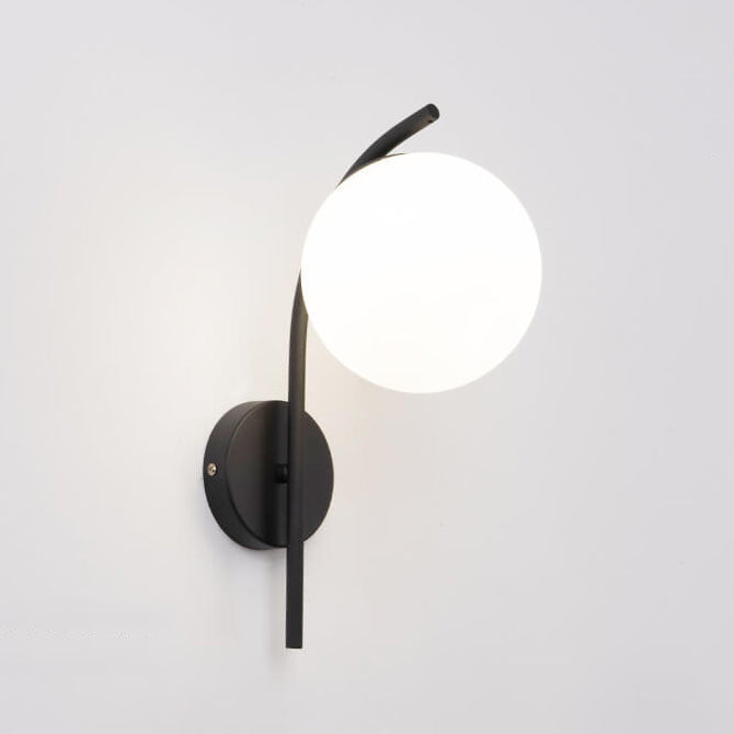 Arc Glass Globe Wall Lamp