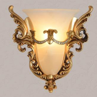 Flared Carving Resin Wall Lamp