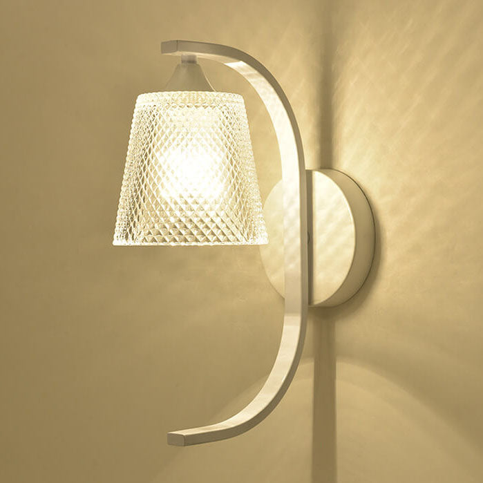 Glass Resin Bird Wall Lamp