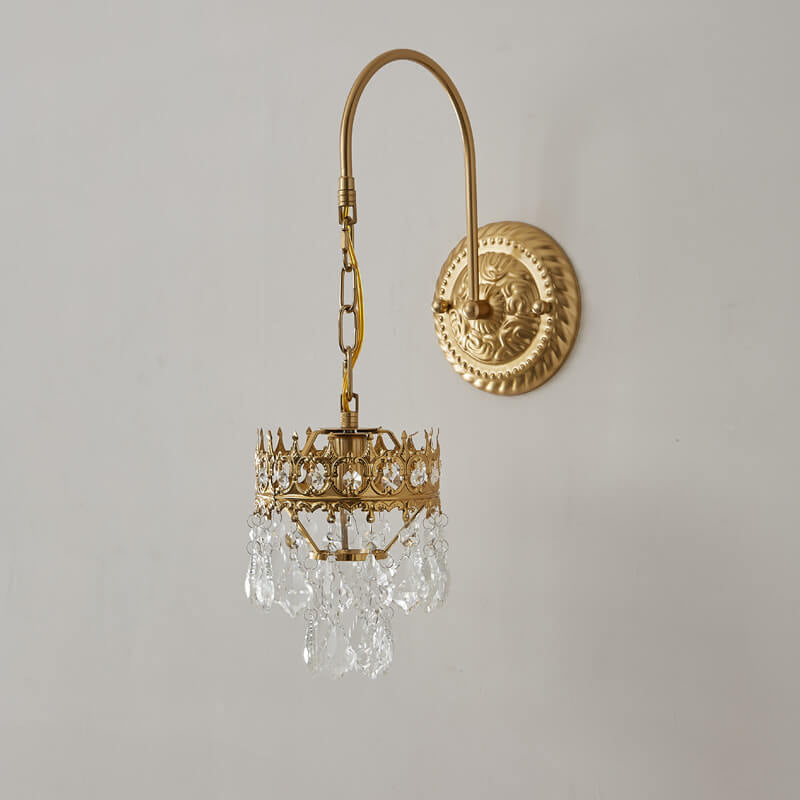 Crystal Crown Wall Lamp