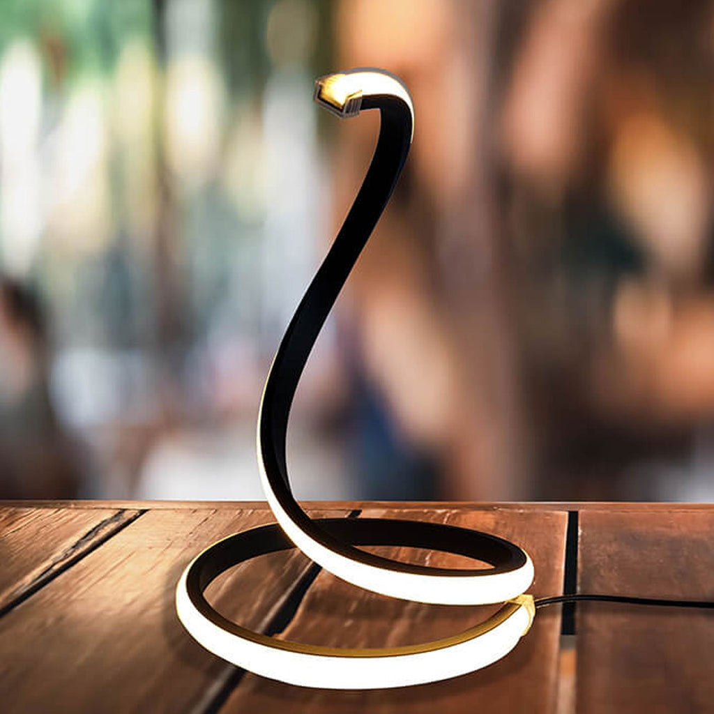 Snake Shape Touch Dimming Table Lamp