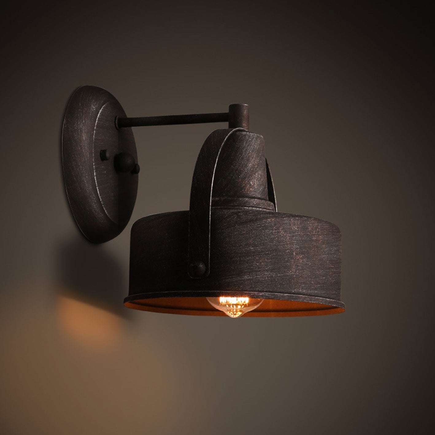 Aged Dome Cage Outdoor Light
