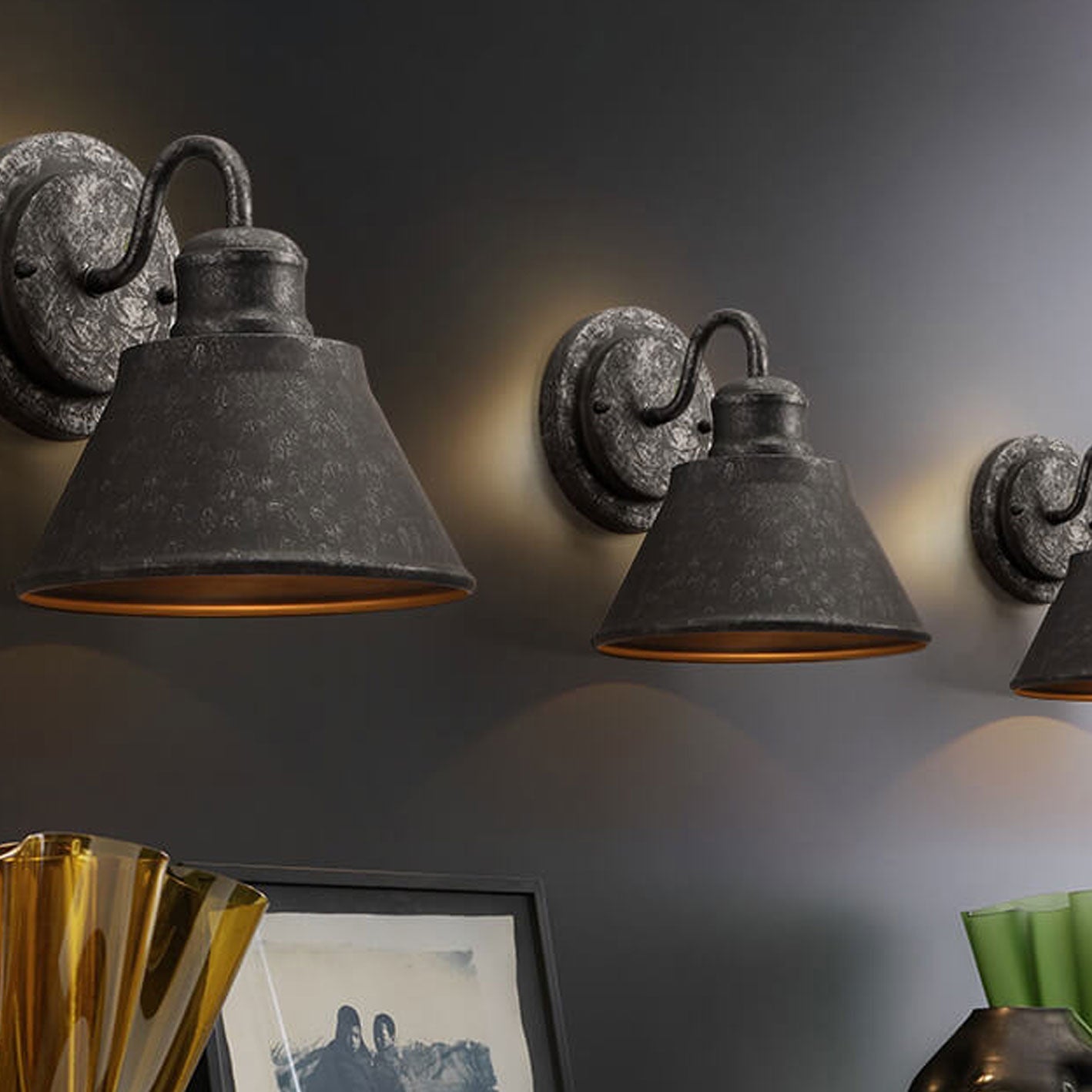 Hardware Iron Bell Outdoor Light
