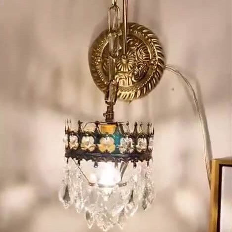 Crystal Crown Wall Lamp