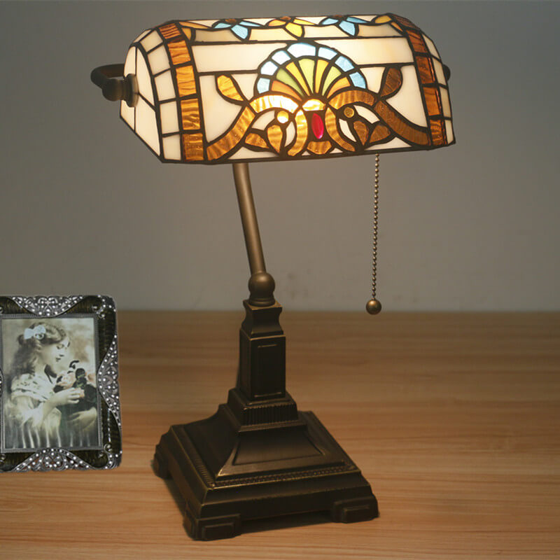 Stained Glass Zipper Switch Table Lamp