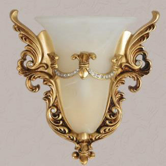 Flared Carving Resin Wall Lamp