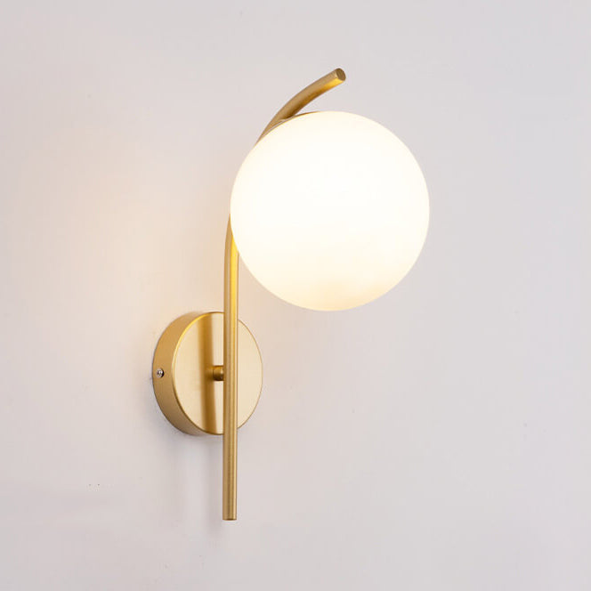 Arc Glass Globe Wall Lamp