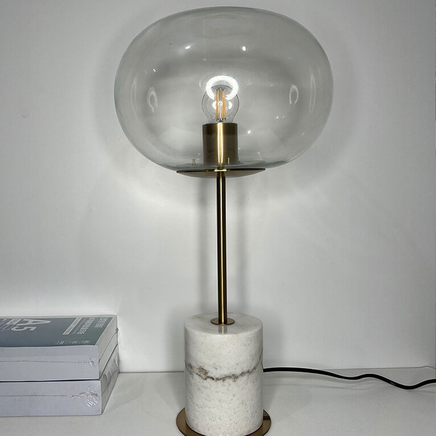 Glass Ball Table Lamp