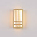 Solid Wood Acrylic Rectangular Wall Lamp