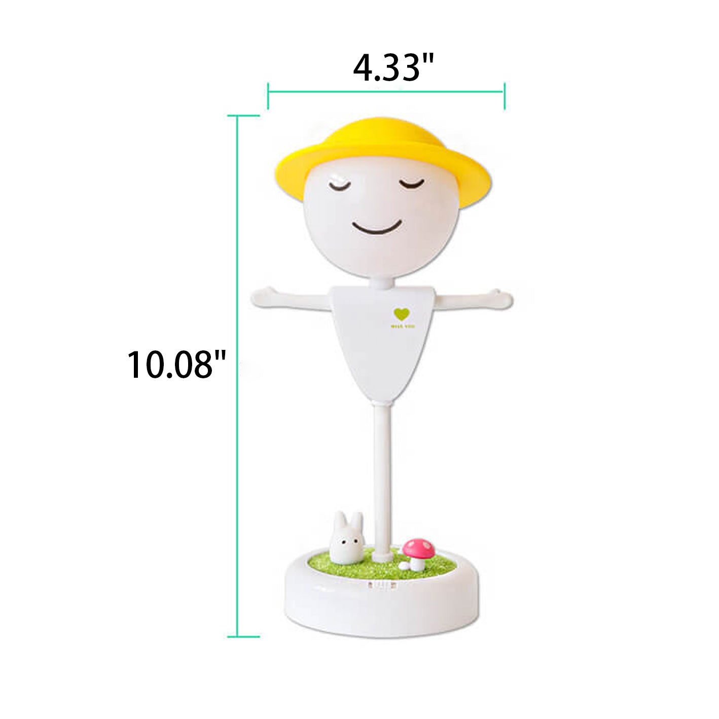 Cartoon Scarecrow Smiling Face Table Lamp