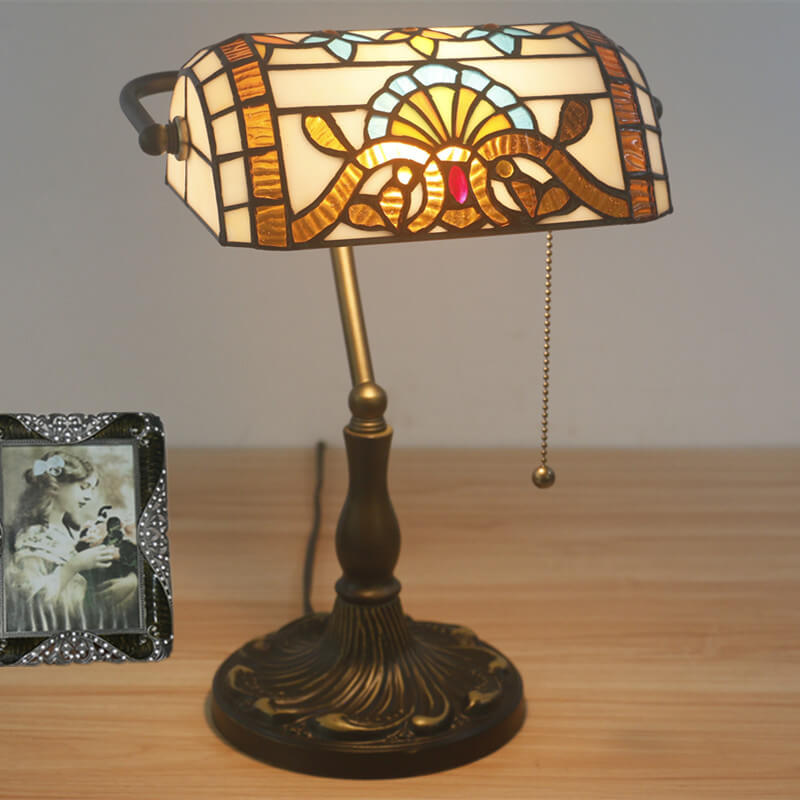Stained Glass Zipper Switch Table Lamp