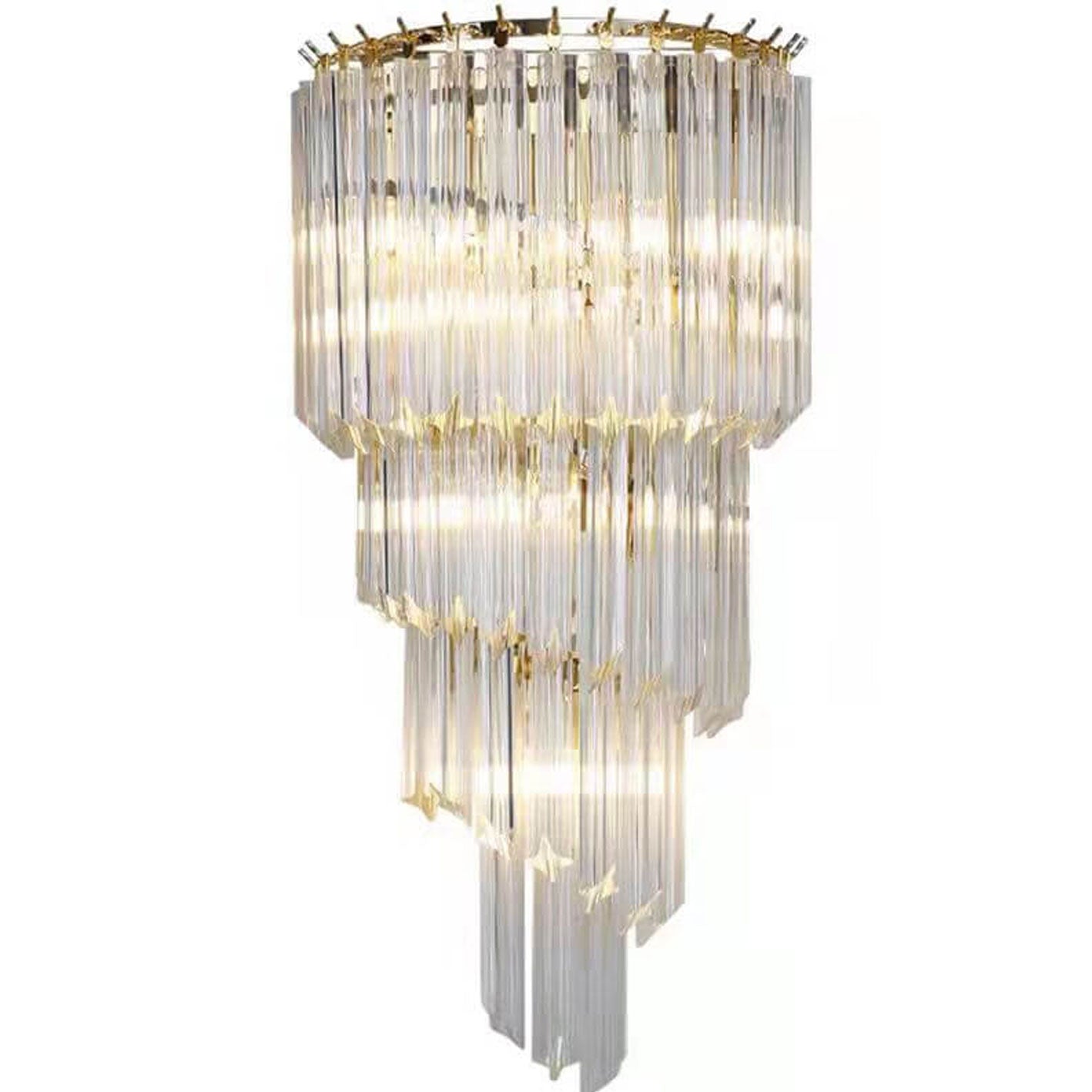 Crystal Four Layers 4-Light Wall Lamp