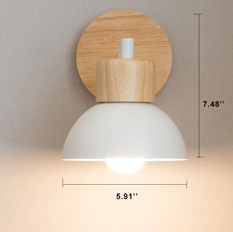 Wood Metal Wall Lamp