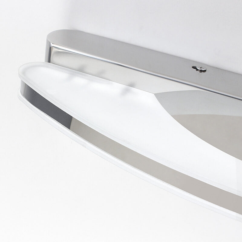 Acrylic Lampshade Curved Mirror Wall Lamp