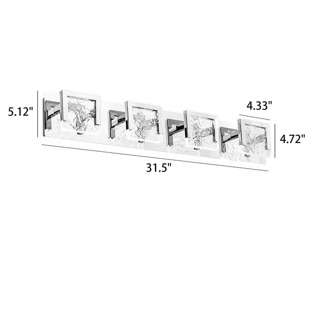 Glass Texture Acrylic Vanity Wall Lamp