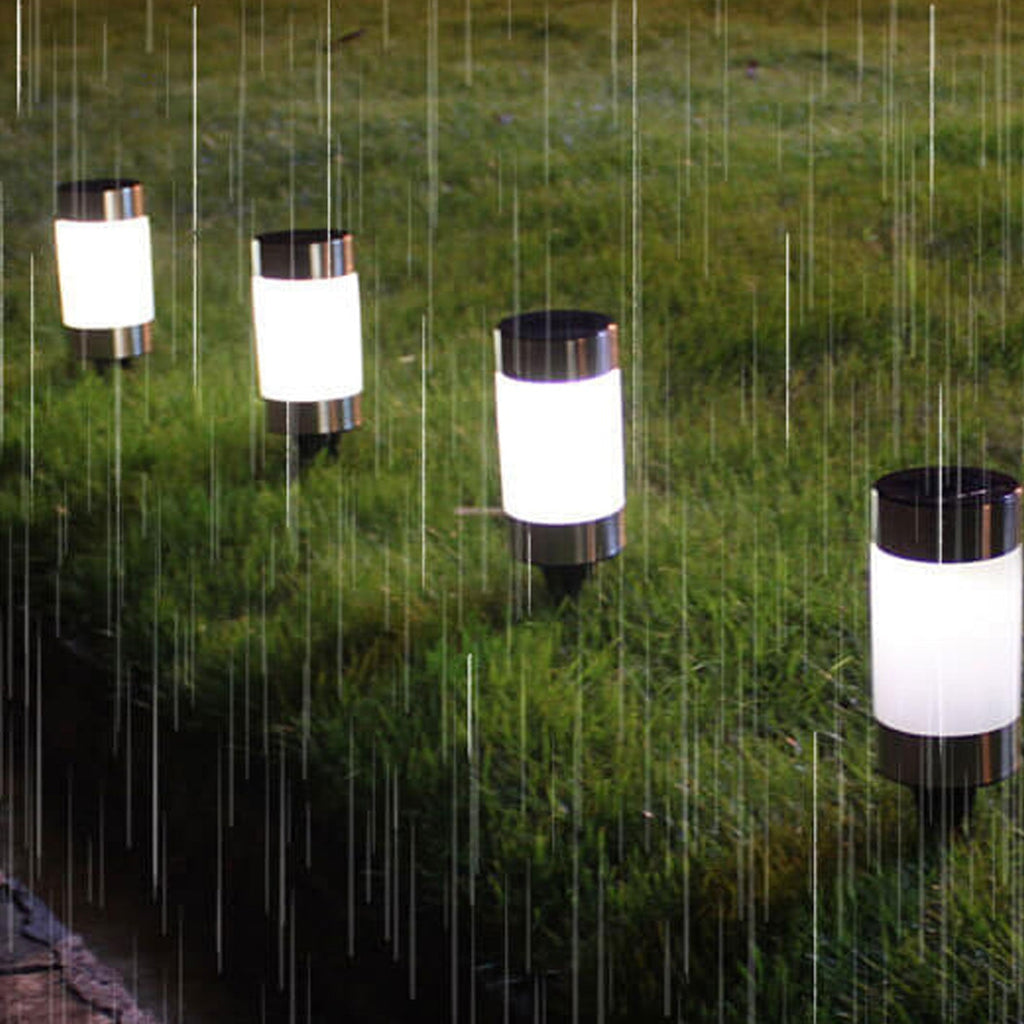 Solar Plastic Cylindrical Design Outdoor Light