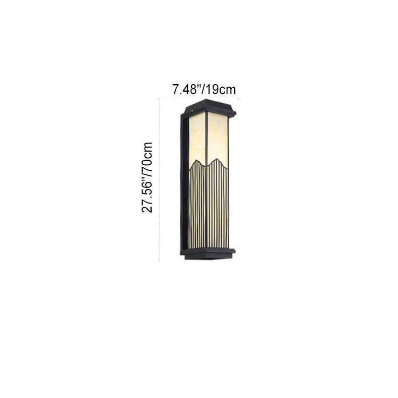Aluminum Rectangular Column Outdoor Light