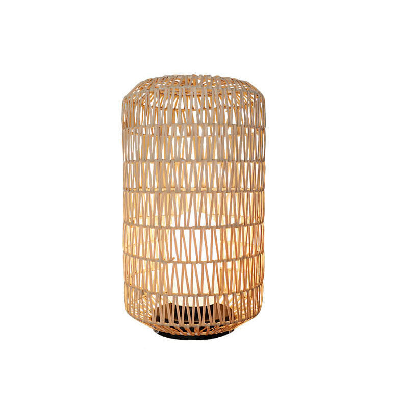 Rattan Column Lawn Outdoor Light