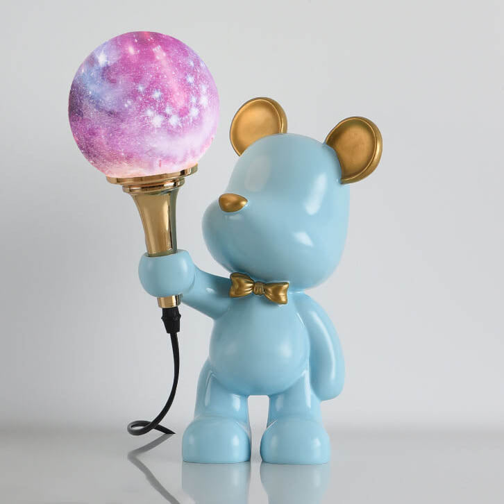 Cartoon Bear Resin Night Table Lamp