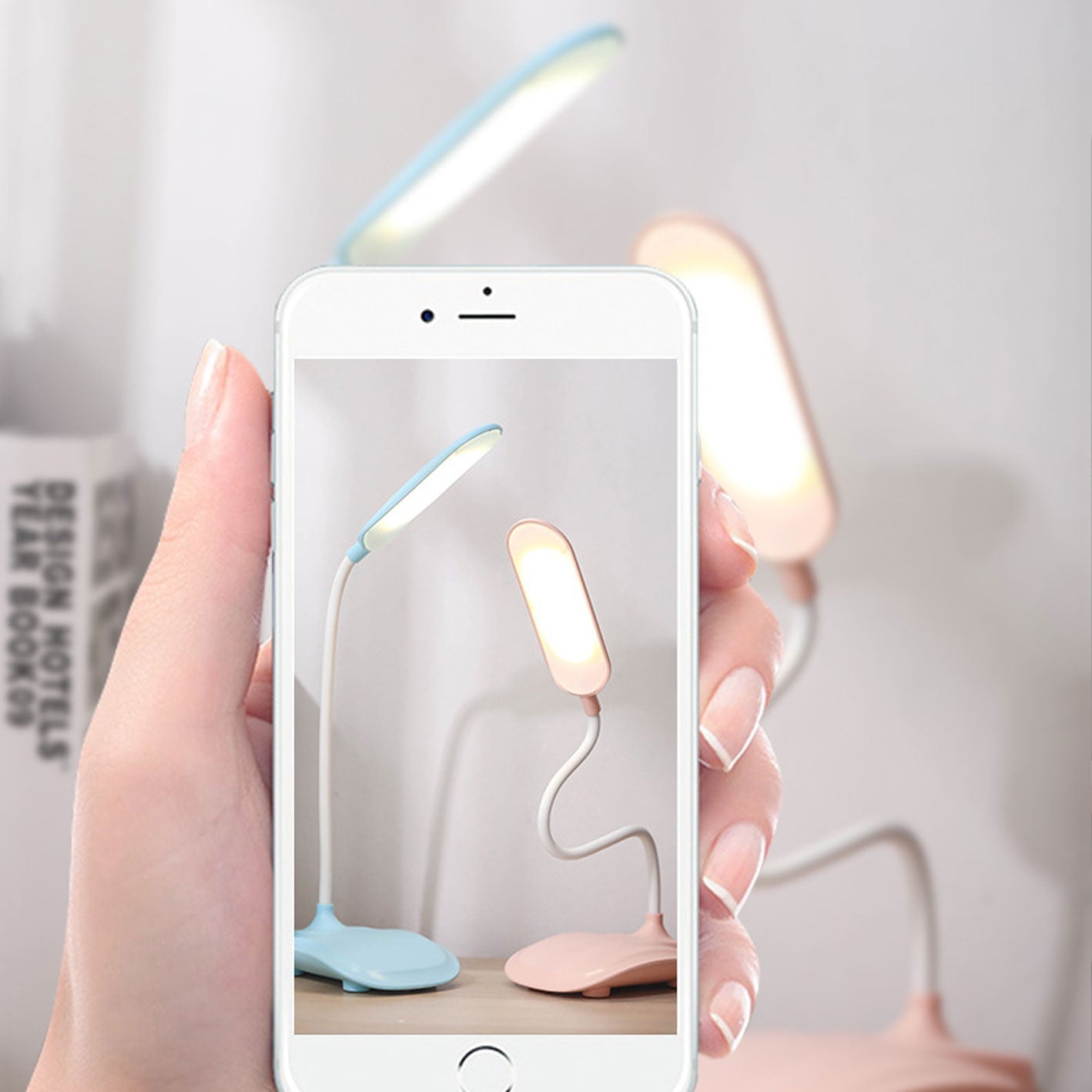 Folding Colorful Rechargeable Touch Table Lamp