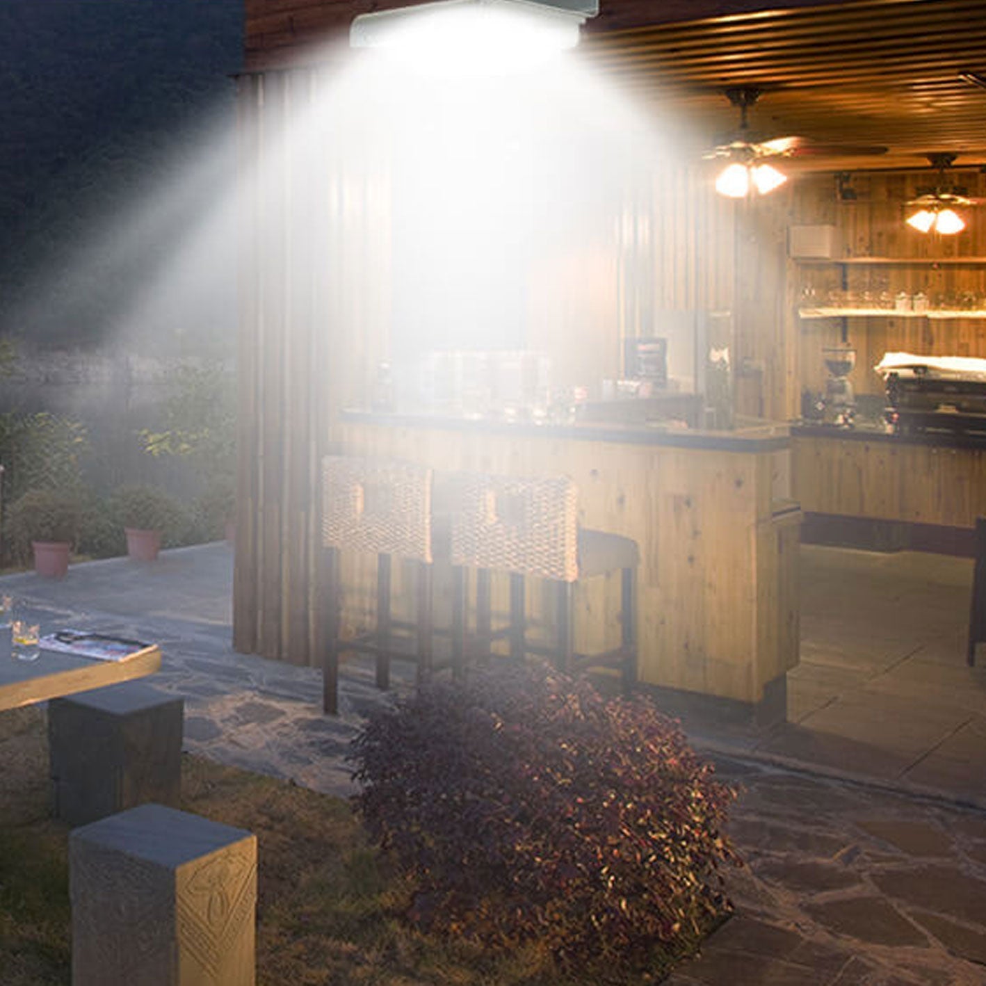 ABS Rectangular Body Sensing Outdoor Light