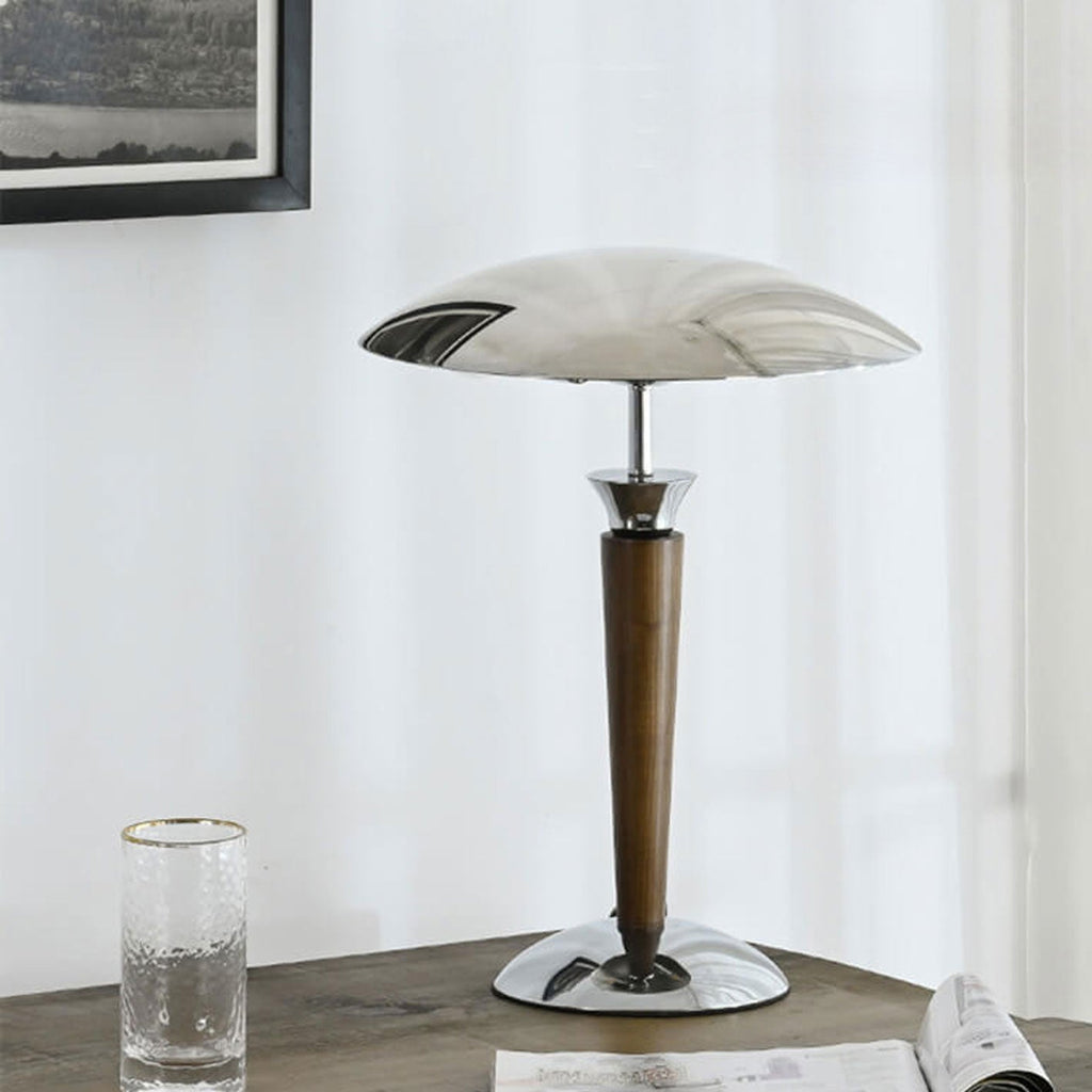 Solid Wood Hardware Table Lamp