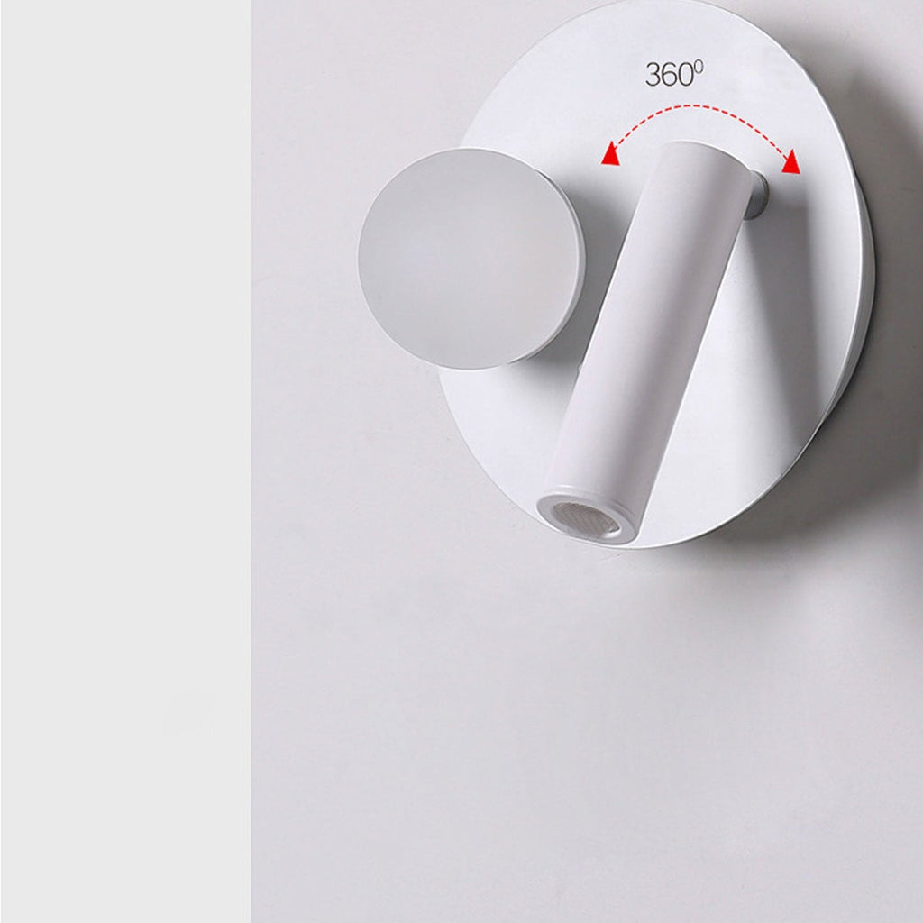 Round/Square Acrylic Iron Reading Wall Lamp